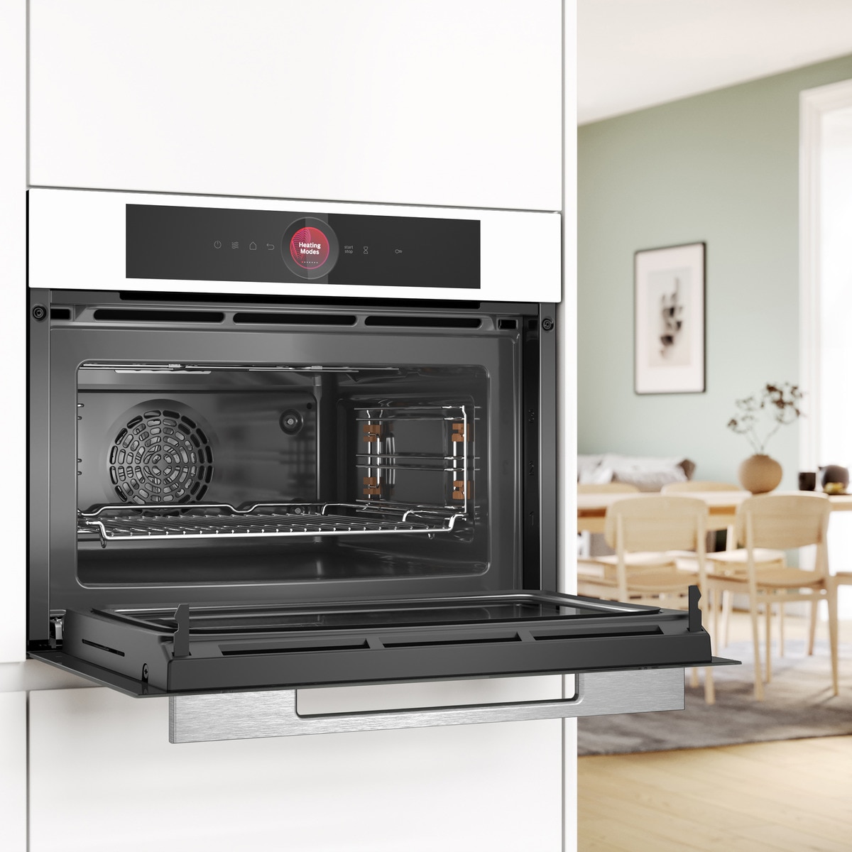 Horno compacto con microondas Bosch,  45 litros - CMG7241W1 Blanco-4