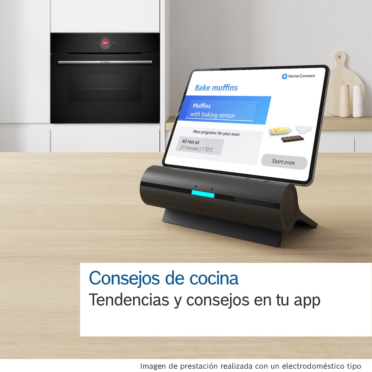 Horno multifunción Bosch Hidrolítico, HomeConnect - CBG7341B1 Negro-8