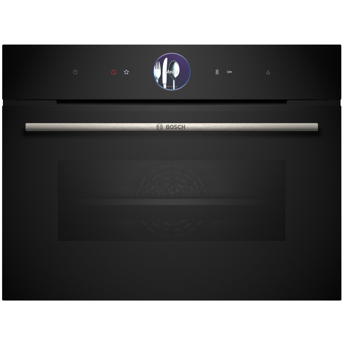 Forno Compacto Bosch Serie 8 CSG7361B1 Função Vapor 100% e de 47 Litros - Preto Vidro preto-1