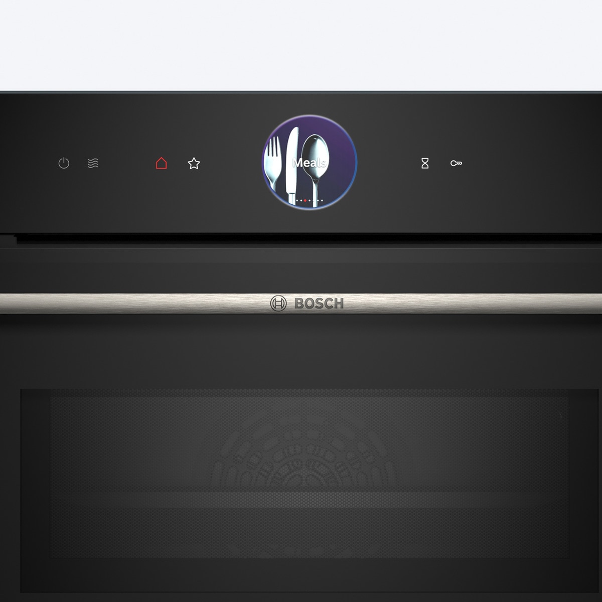 Horno compacto Bosch con microondas, pirolítico - CMG7761B1 Cristal negro-5