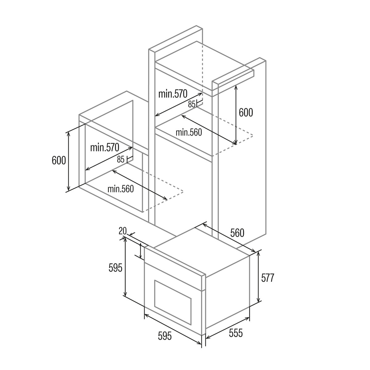 Horno multifunción Cata pirolítico - PR 6011 XGBK Negro-2