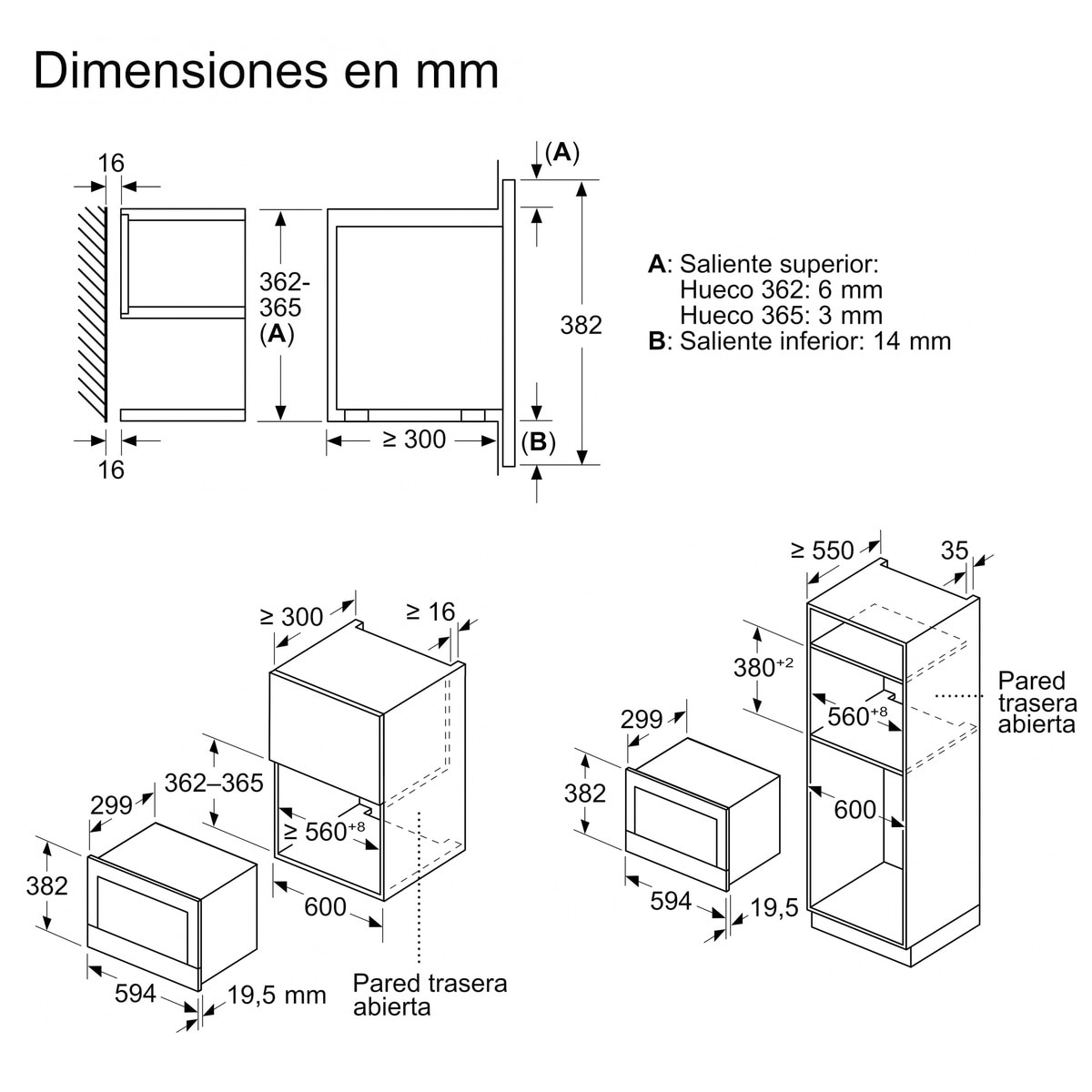 Microondas Bosch 21 litros, con grill, Master Chef - BEL7321B1 Negro-3