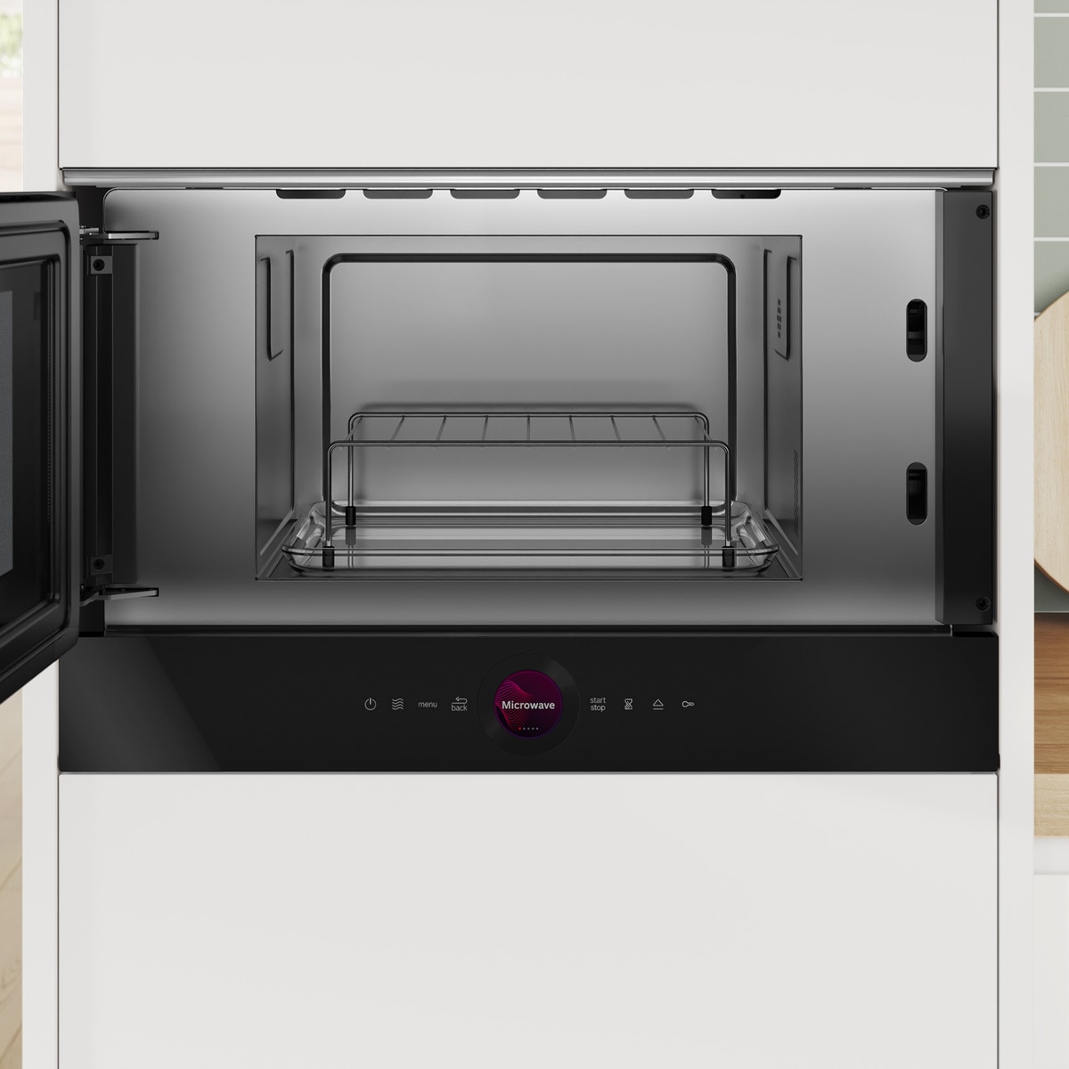 Microondas Bosch 21 litros, con grill, Master Chef - BEL7321B1 Negro-5