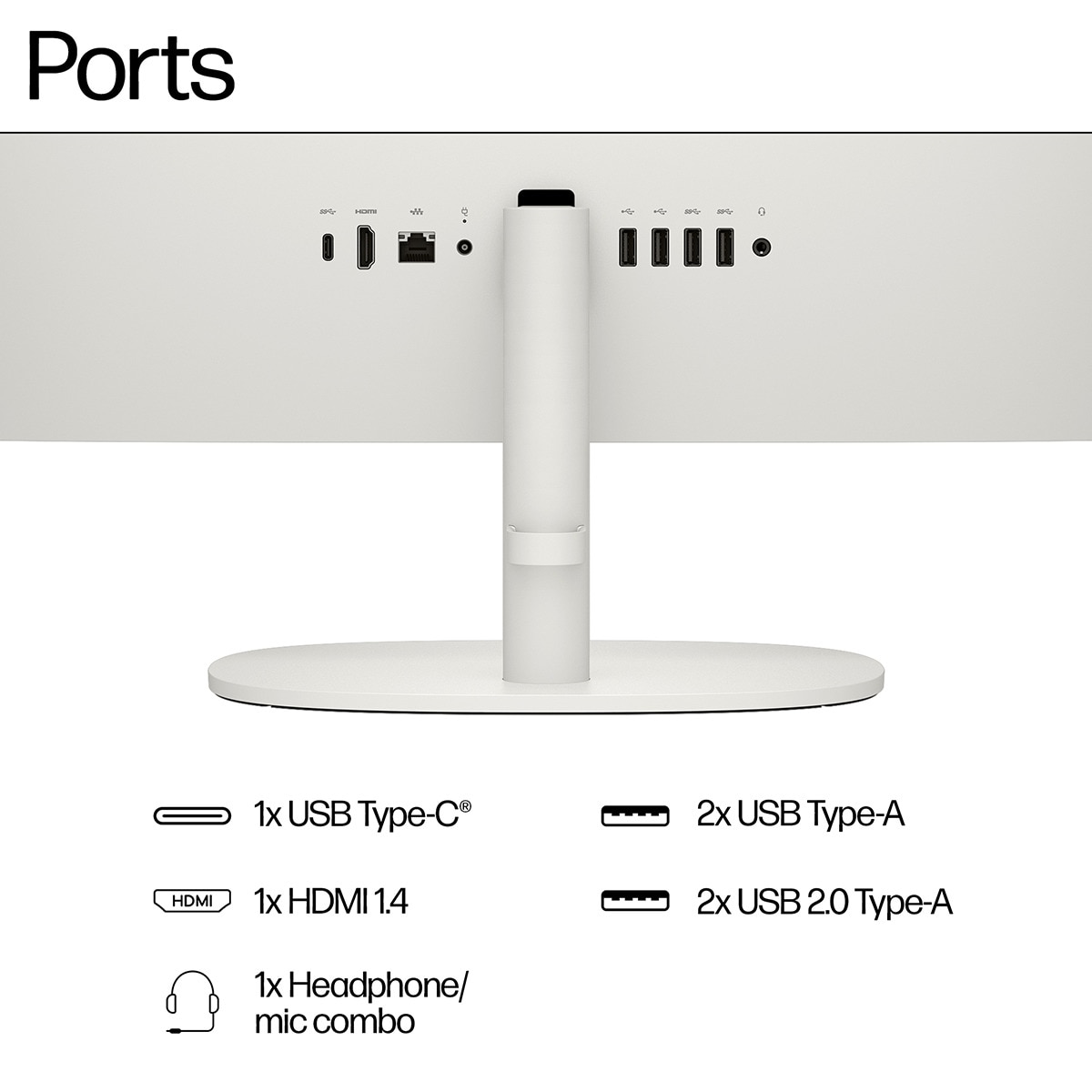 All-in-One HP 22-dg0032ns, i3-N300, 8GB, 512GB SSD, 21,5", W11 Blanco-6