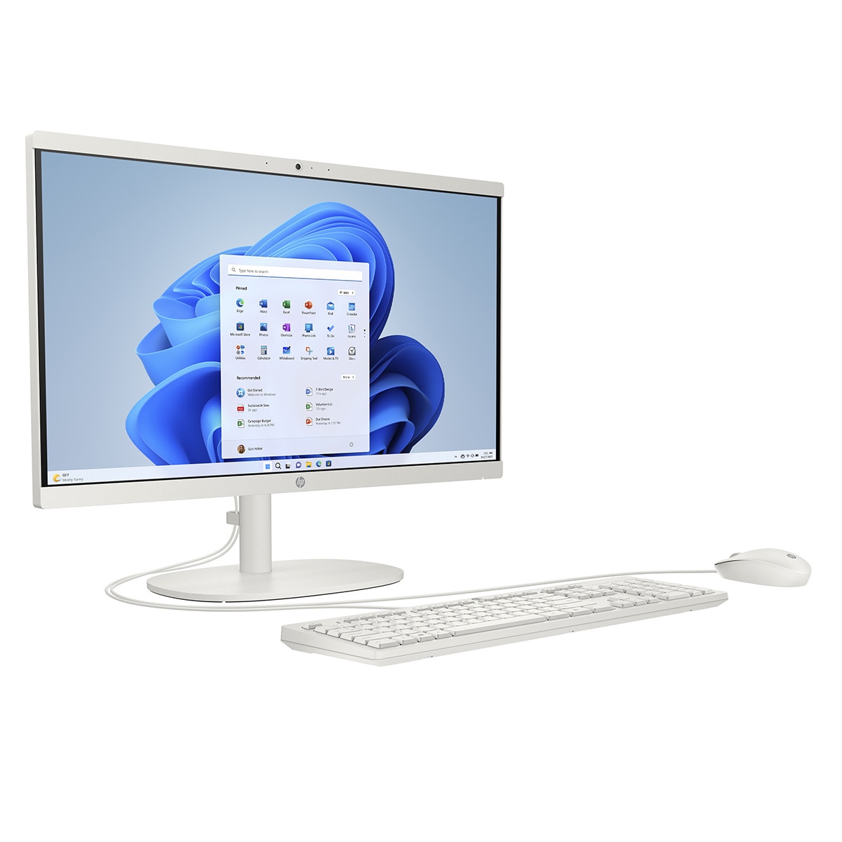 All-in-One HP 22-dg0032ns, i3-N300, 8GB, 512GB SSD, 21,5", W11 Blanco-2