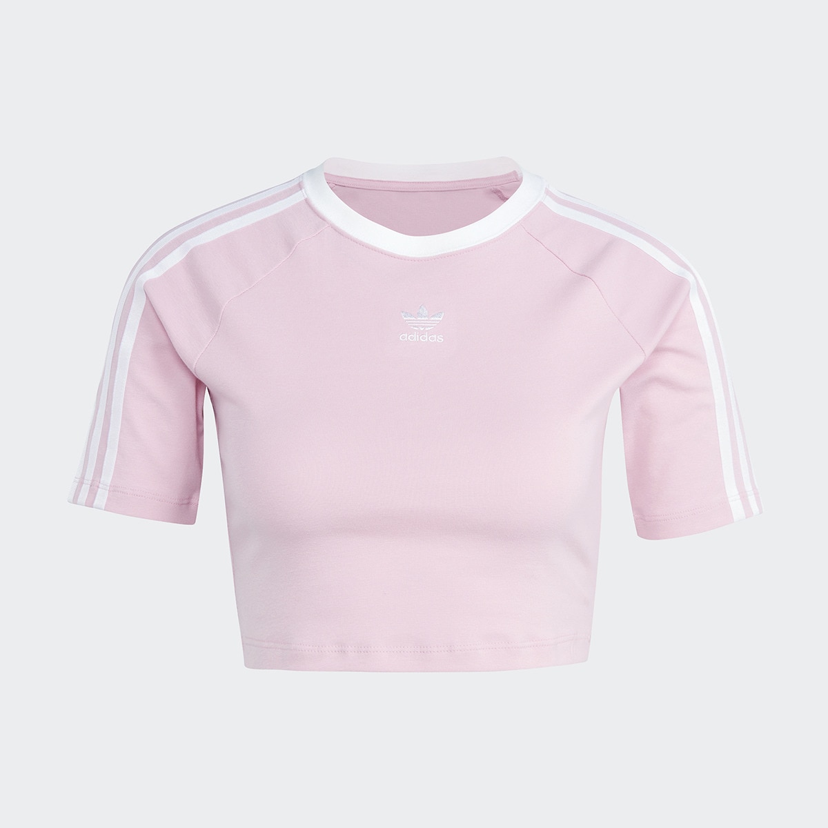 T-shirt de Mulher Baby 3 Faixas Originals Rosa-6