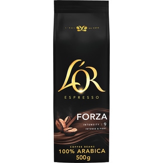 café en grano intensidad 9 Forza paquete 500 g - L'or Espresso