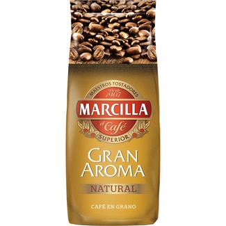 café en grano natural paquete 1 kg - Marcilla