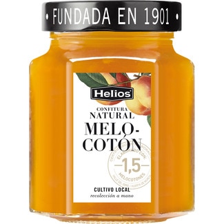 confitura natural de melocotón frasco 330 g - Helios