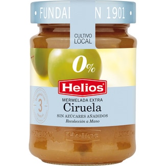 mermelada extra de ciruela sin azúcares añadidos frasco 280 g - Helios 0%