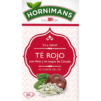 té rojo con anís y un toque de ciruela estuche 20 bolsitas - Hornimans