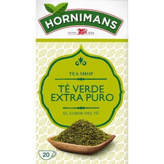 té verde extra puro estuche 20 bolsitas - Hornimans