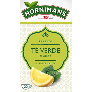 té verde al limón estuche 20 bolsitas - Hornimans