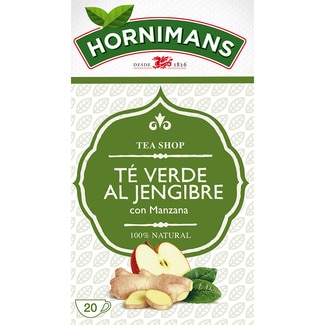 té verde al jengibre con manzana estuche 20 bolsitas - Hornimans