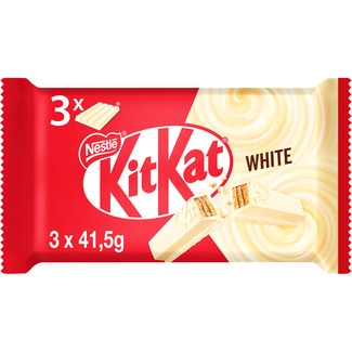 White barritas de galleta recubiertas de chocolate blanco envase 3 unidades - Nestle Kit Kat