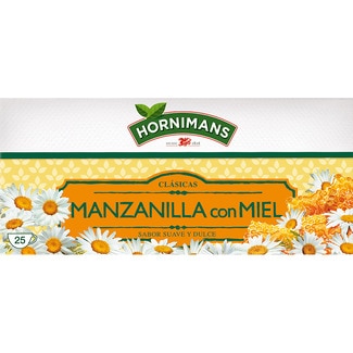 infusión de manzanilla con miel estuche 25 bolsitas - Hornimans