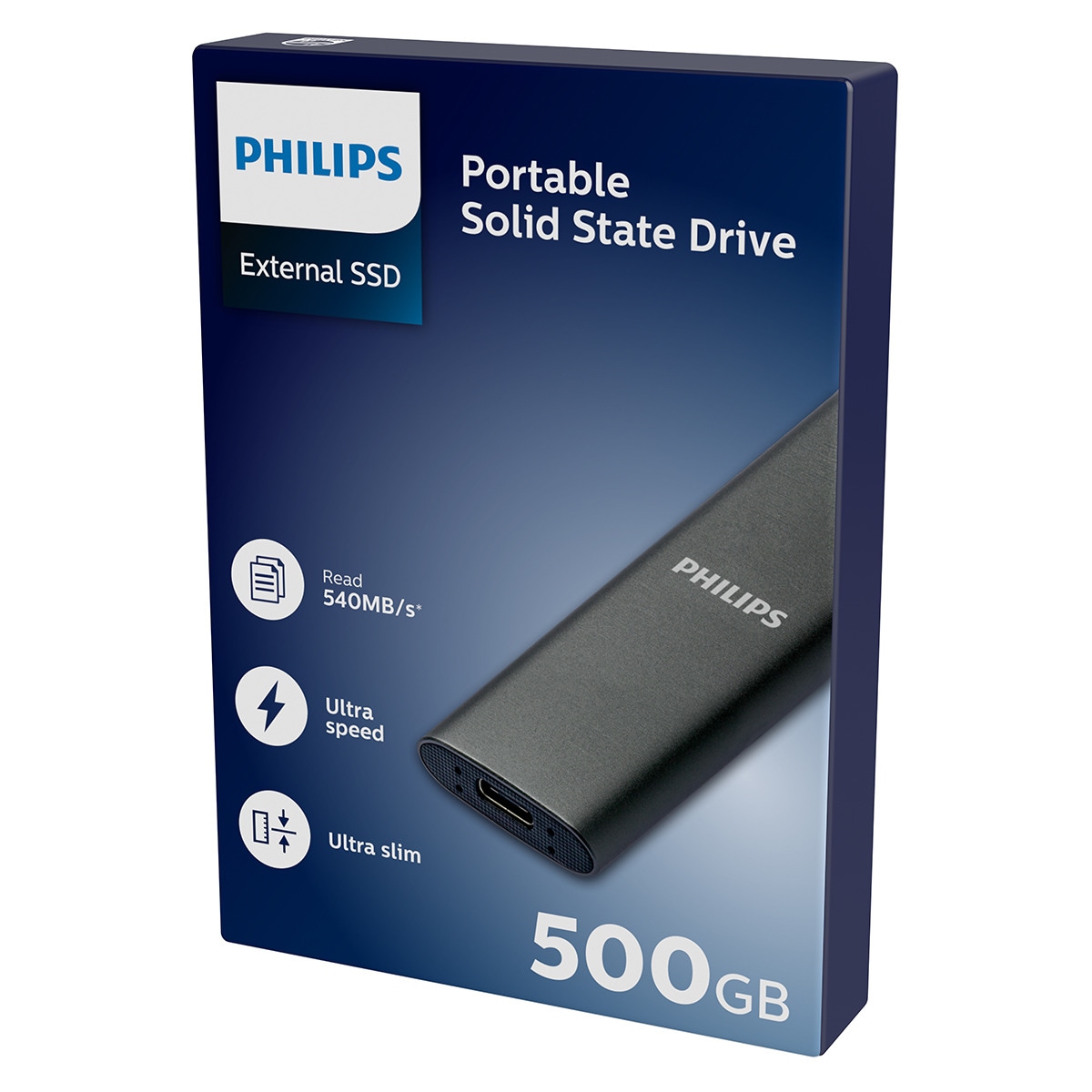Disco externo SSD Philips 500 GB USB 3.1 Negro-4