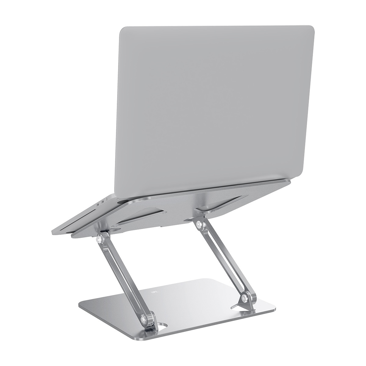Soporte plegable de aluminio para portátiles hasta 17" T'nB iClick Plata-5