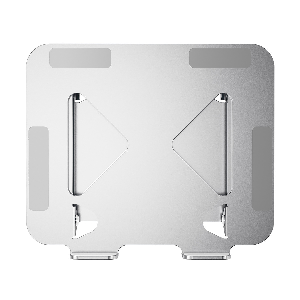 Soporte plegable de aluminio para portátiles hasta 17" T'nB iClick Plata-4