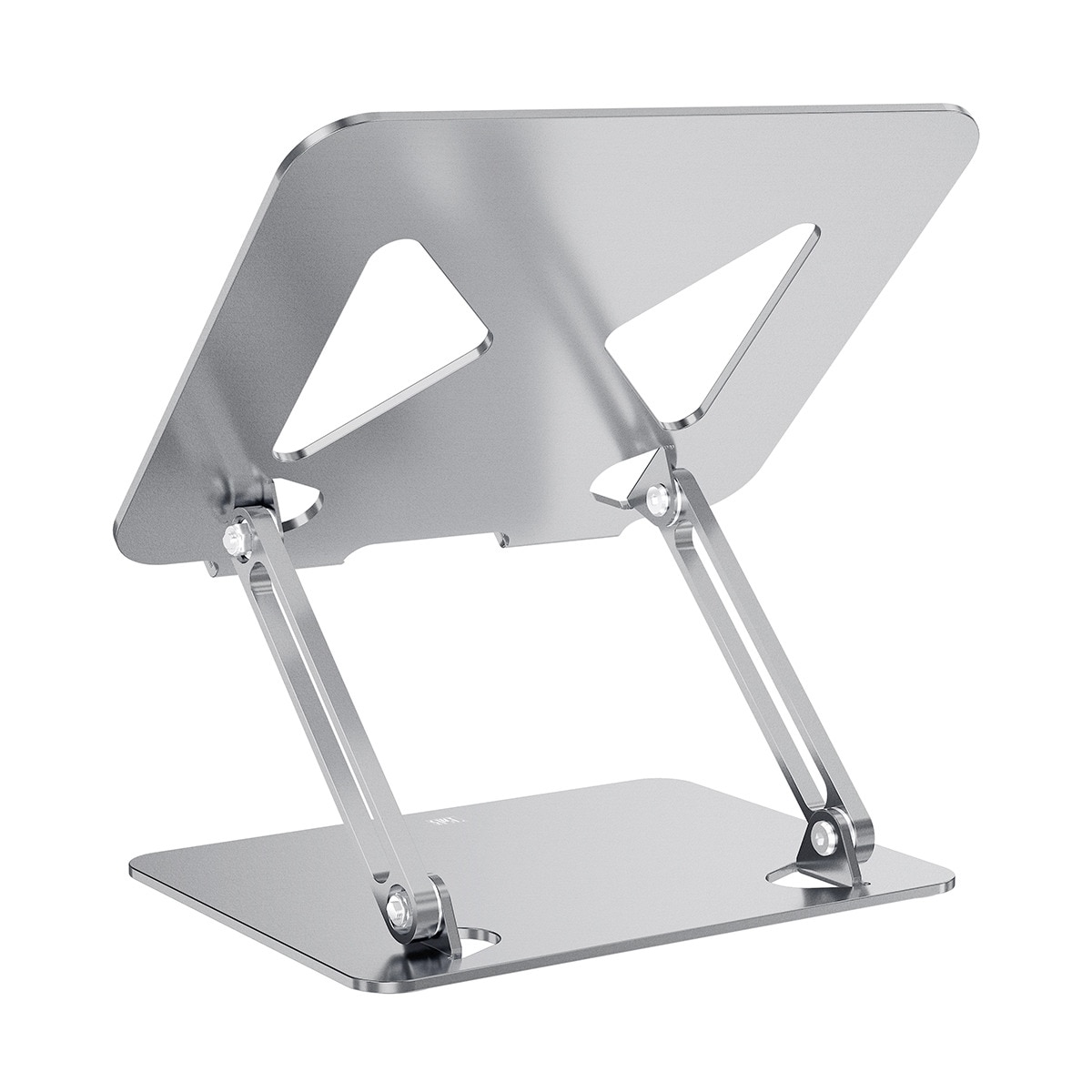 Soporte plegable de aluminio para portátiles hasta 17" T'nB iClick Plata-2