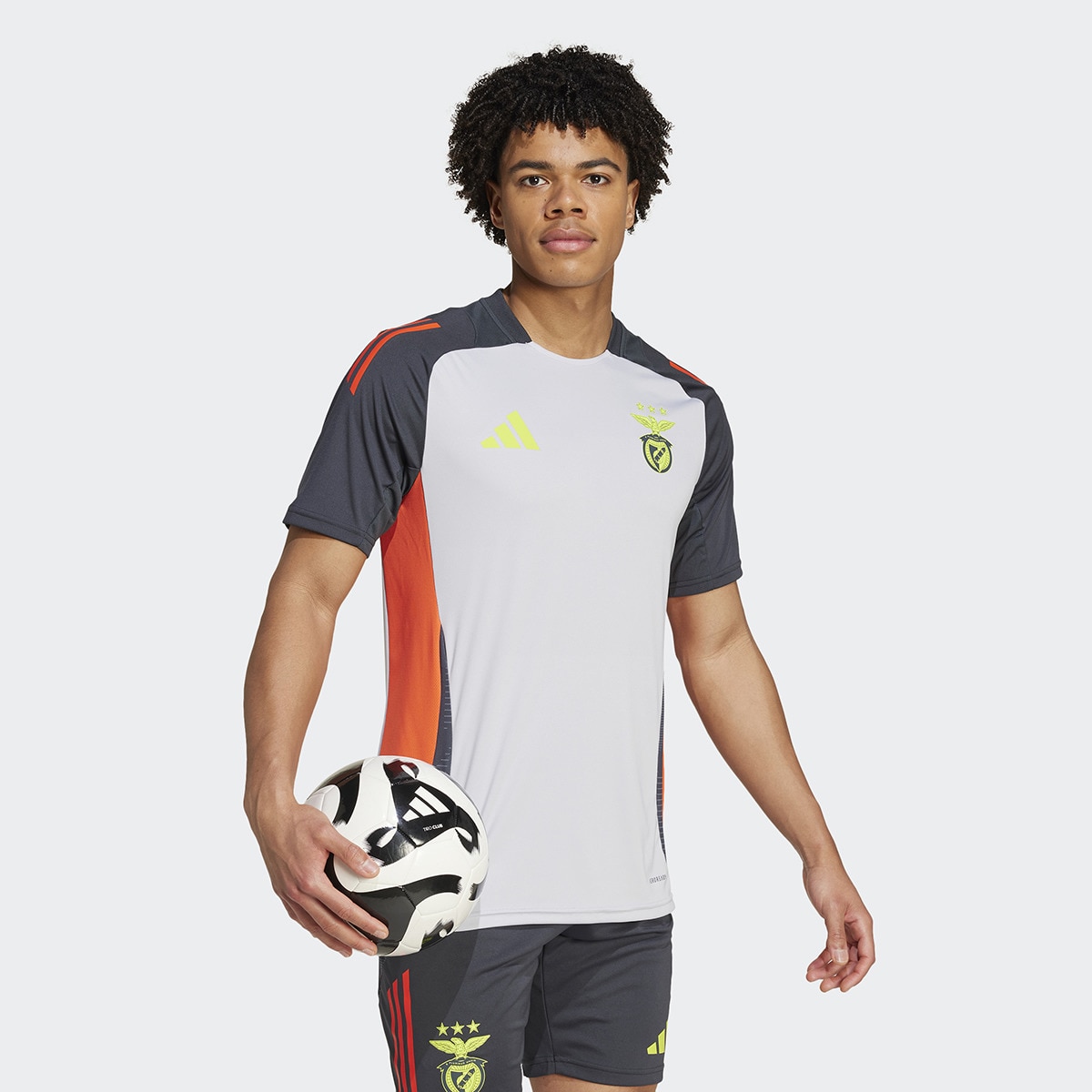T-shirt de Homem SL Benfica 2024/2025 Tiro24 Training Jersey Cinzento-3