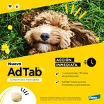 AdTab comprimidos masticables desparasitantes para perros medianos de 11 a 22 kg caja 1 unidad