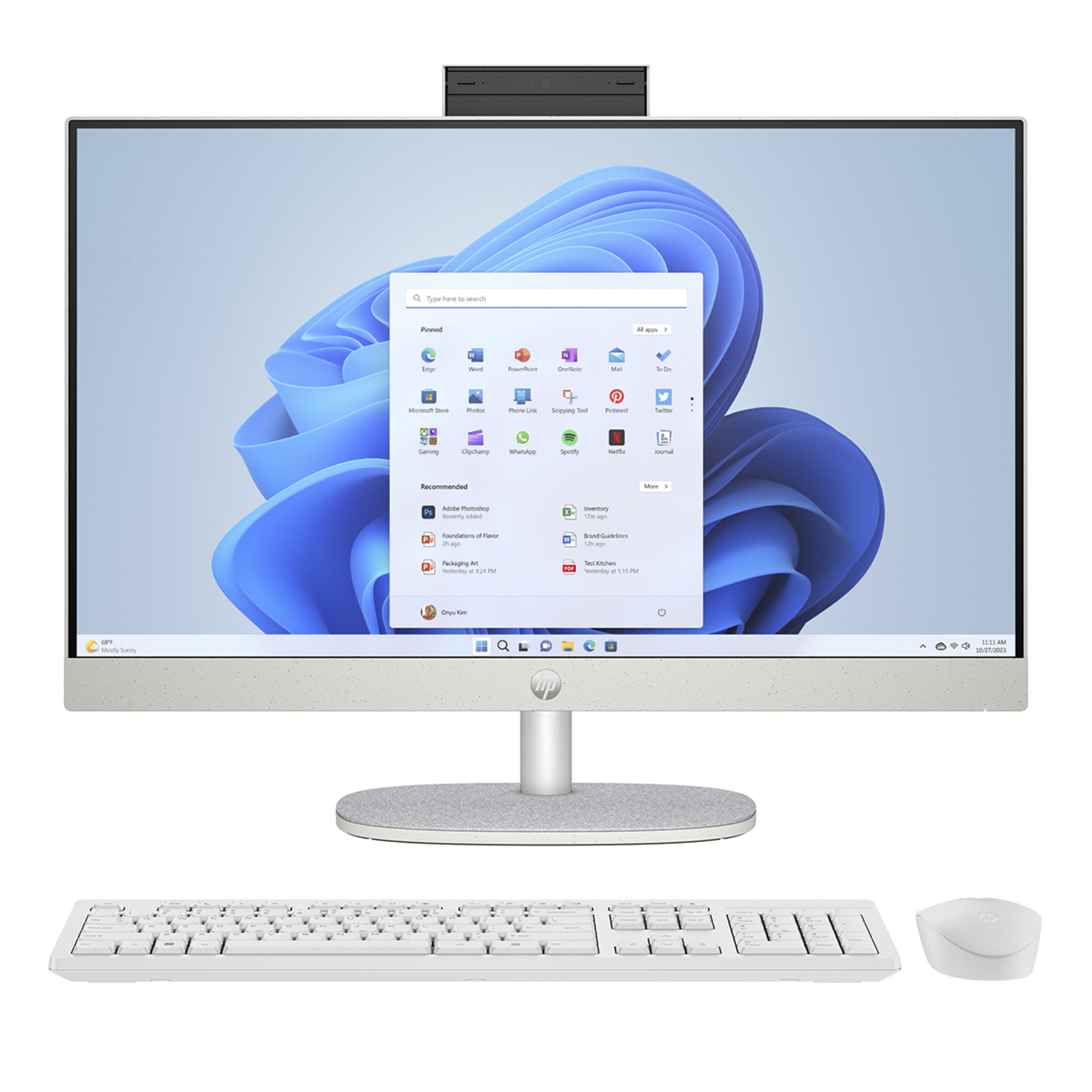 All-in-One HP 24-cr0098ns, i5-1335U, 16GB, 512GB SSD, 23,8", W11 (Reacondicionado Grado A) Blanco-1