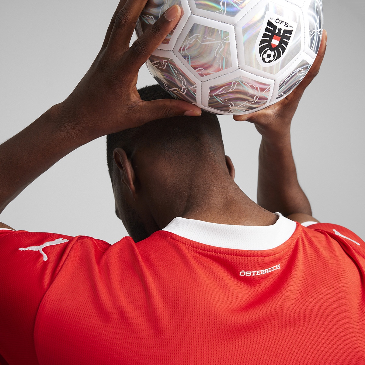 T-shirt de Homem 1.º Equipamento Áustria ÖFB 2024 Réplica Vermelho-4