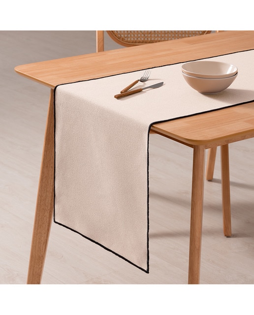 Imagen 0 de Camino de mesa liso 100% algodón crudo