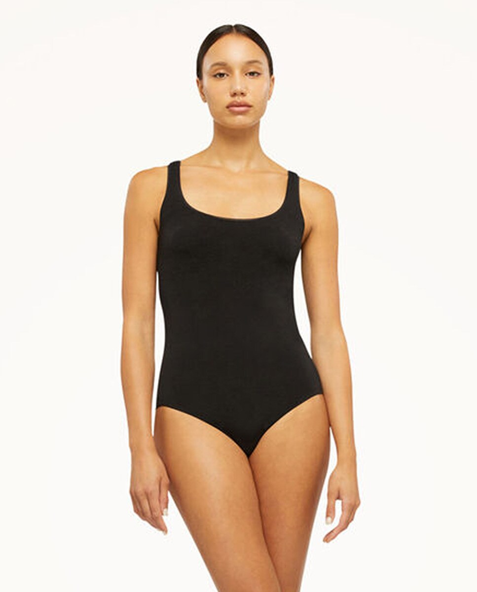 Body com Cueca Asa Delta e sem Mangas Preto-1