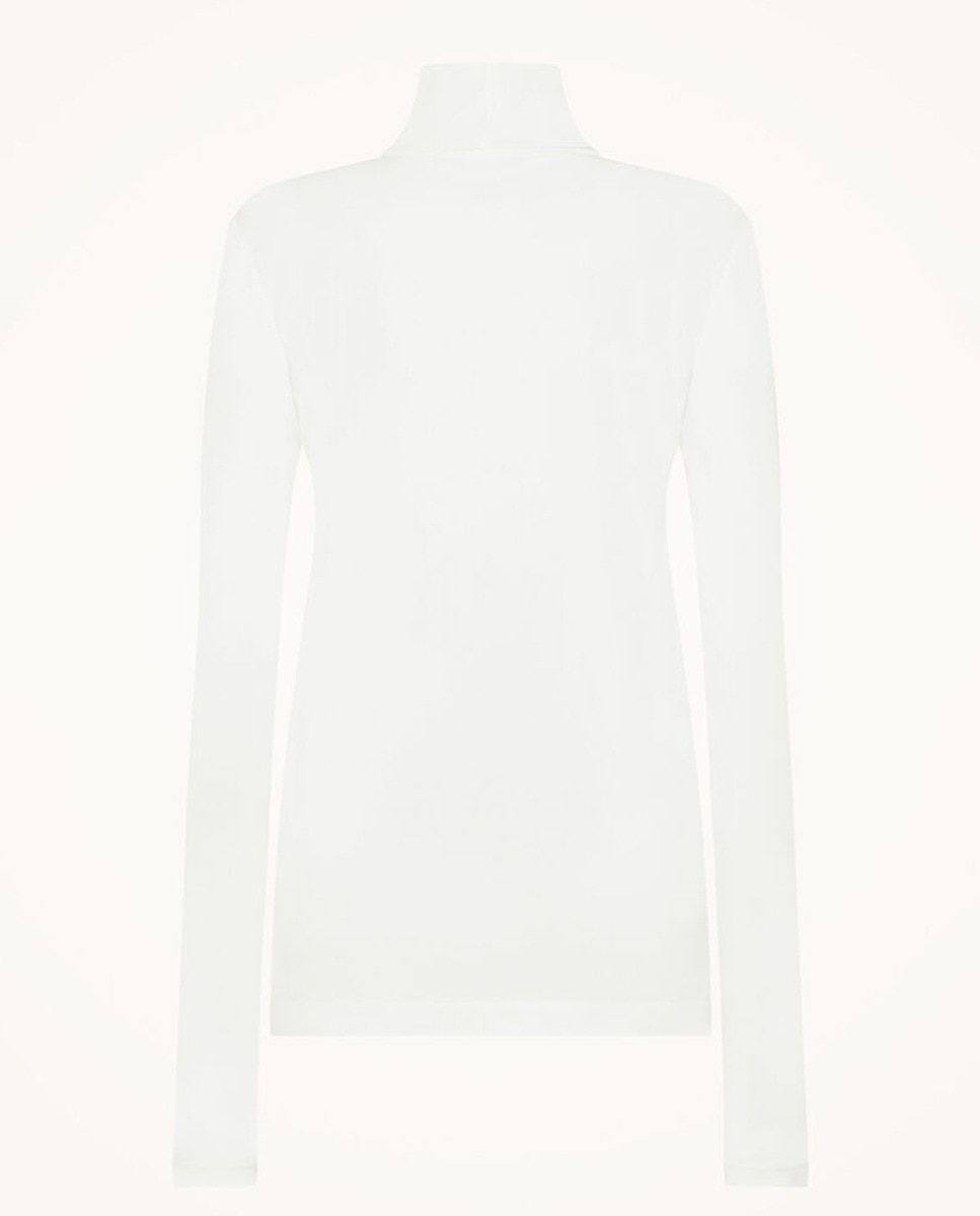 Camisola de Malha Biodegradável com Manga Comprida Branco-2