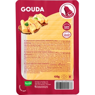 Queijo Fatiado Gouda unidade 150 g - Campainha