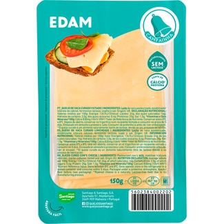 Queijo Fatiado Edam unidade 150 g - Campainha