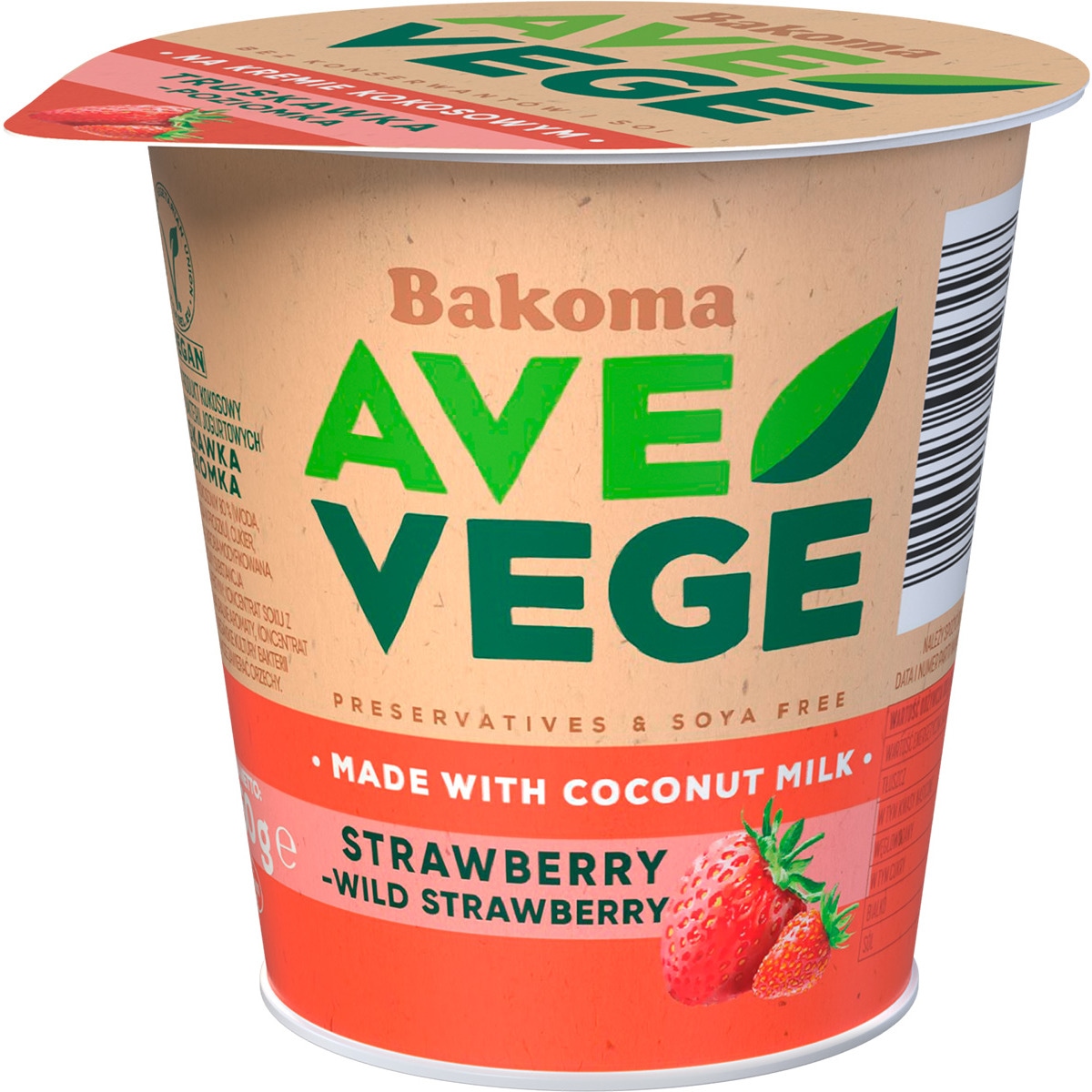 Ave Vege Iogurte Morango embalagem 150 g