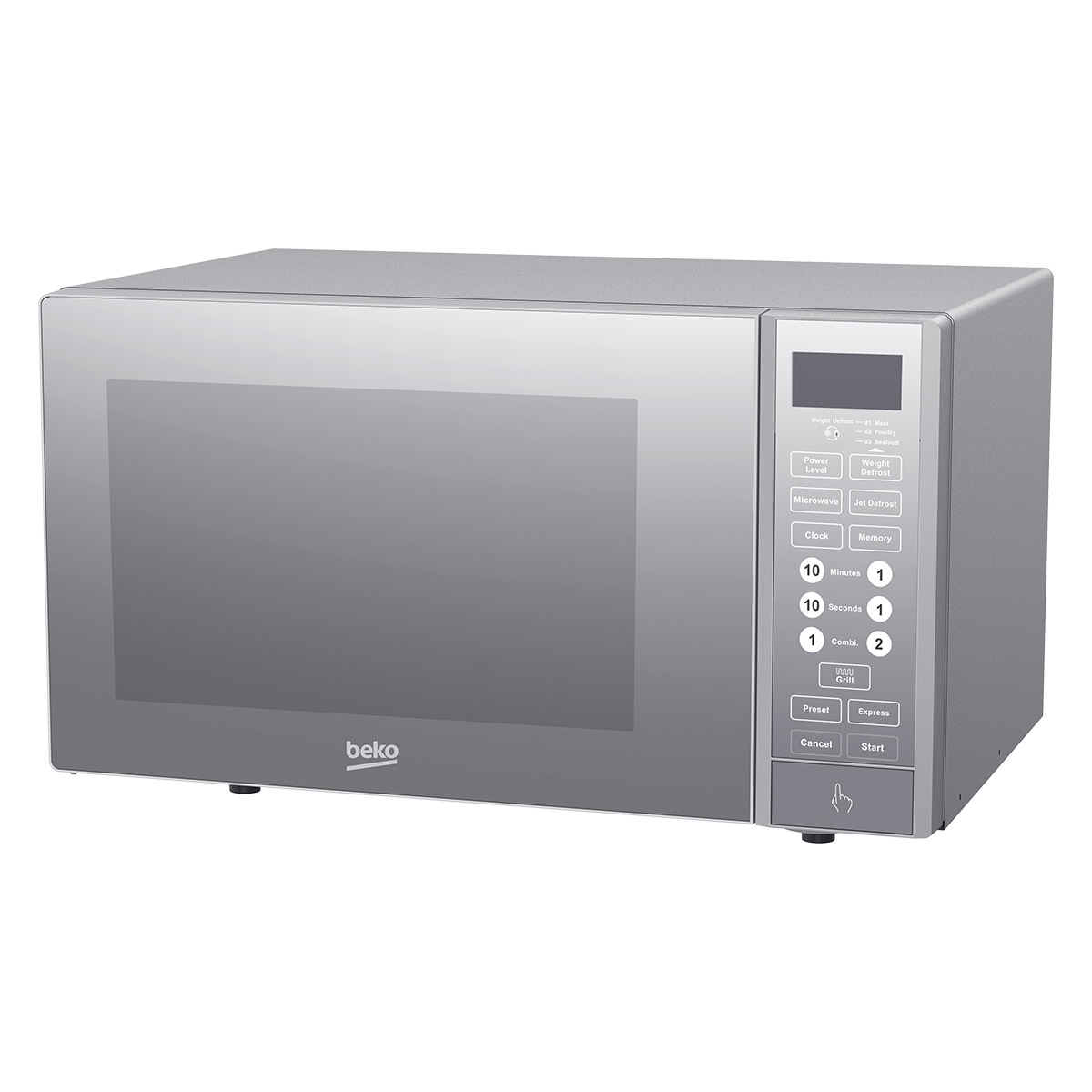 Microondas Beko 23 litros, con grill - MGF23330S Inox-3