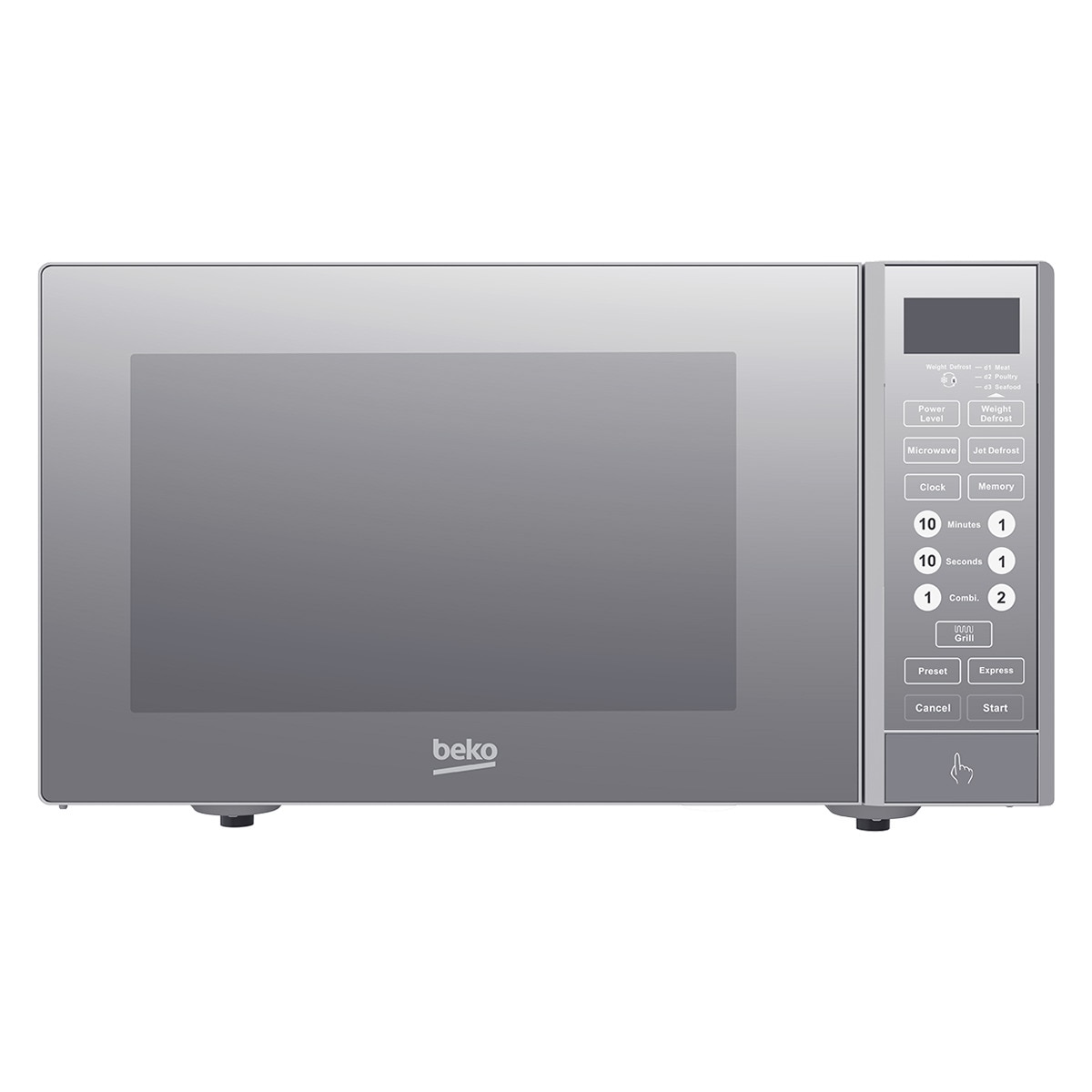 Microondas Beko 23 litros, con grill - MGF23330S Inox-1