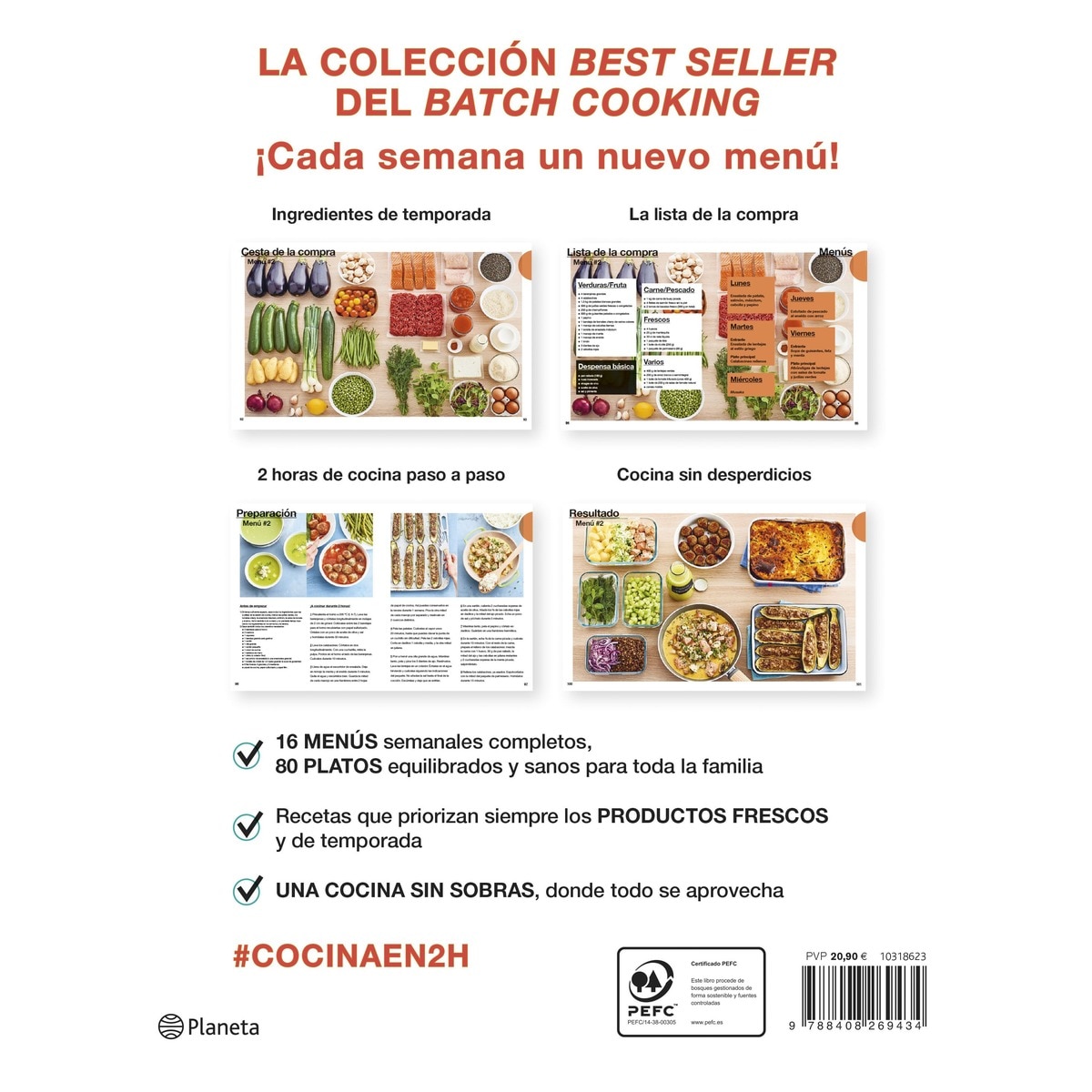 Cocina en 2 horas para toda la semana: El bestseller internacional del batch cooking (Tapa blanda con solapas) 2