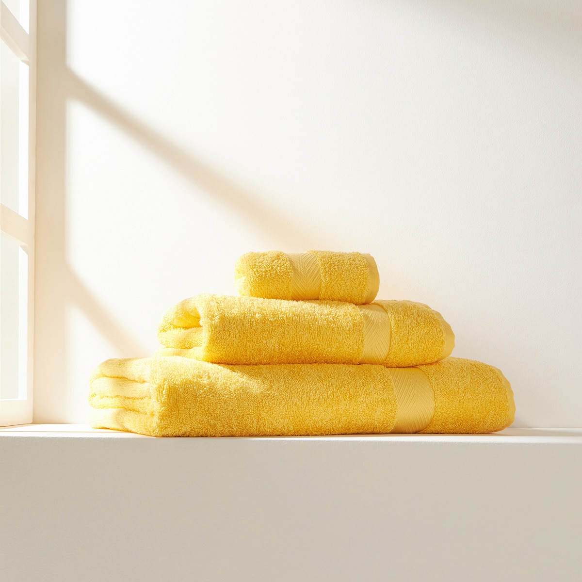 Toalha de banho de algodão 450 g/m2 Colors Amarelo-1