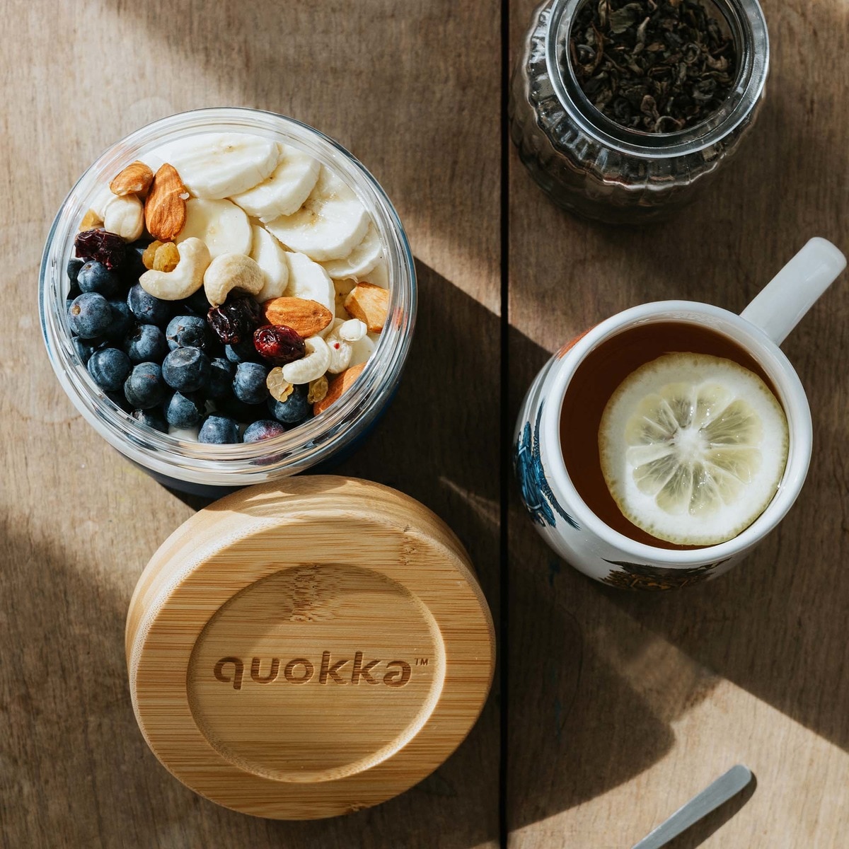 Recipiente de cristal Deli Blue 500 ml Quokka Azul-5