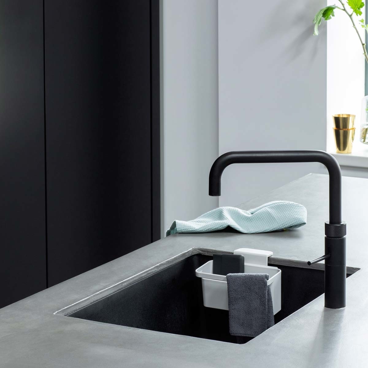 Organizador de Lava-loiça SinkSide Cinzento-claro-12