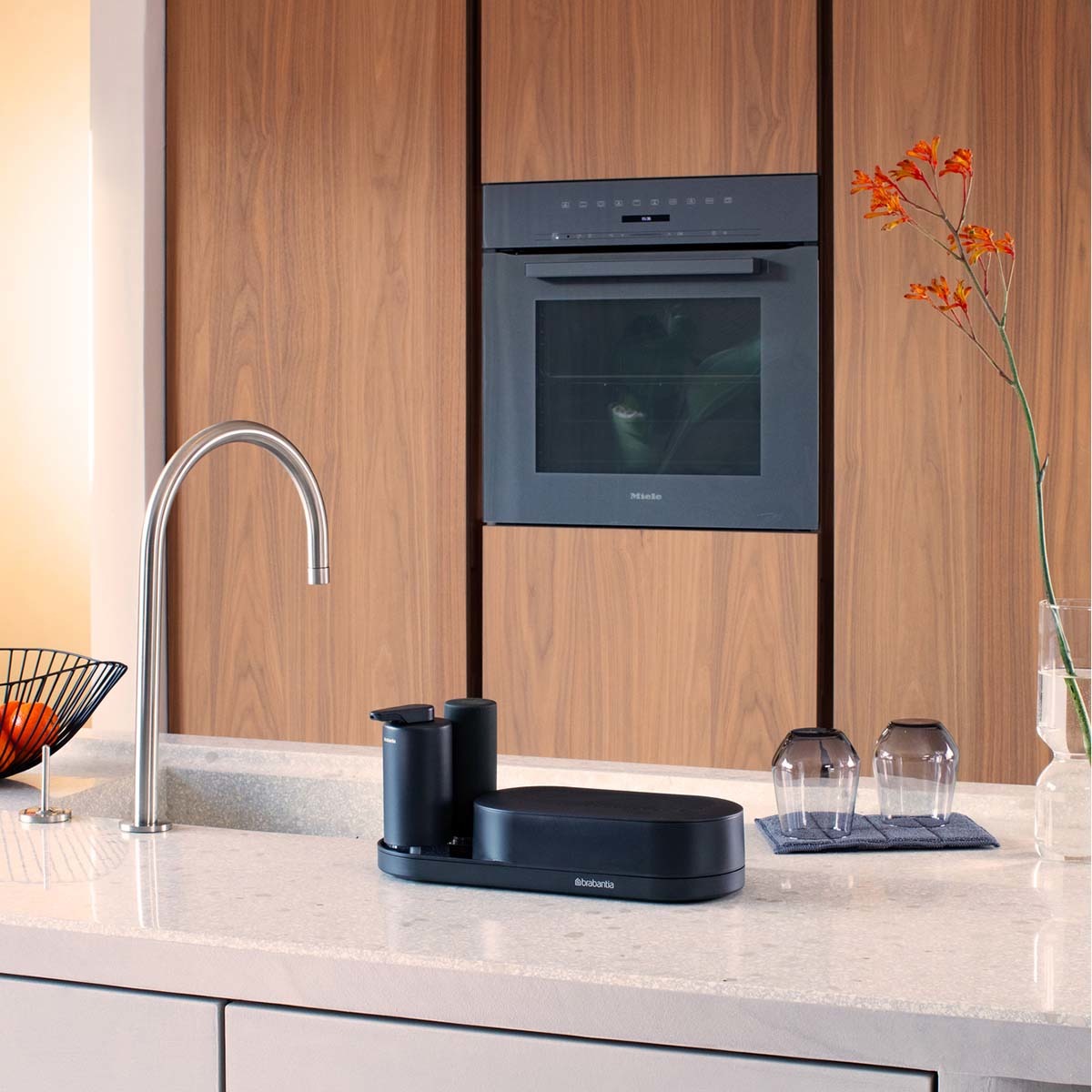 Organizador para Lava-loiça + Utensílios SinkSide Grafite-10