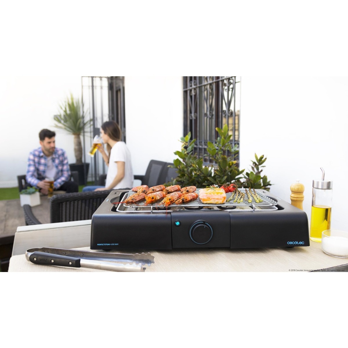 Barbacoa de sobremesa eléctrica Cecotec PerfectSteak 4200 Way 2