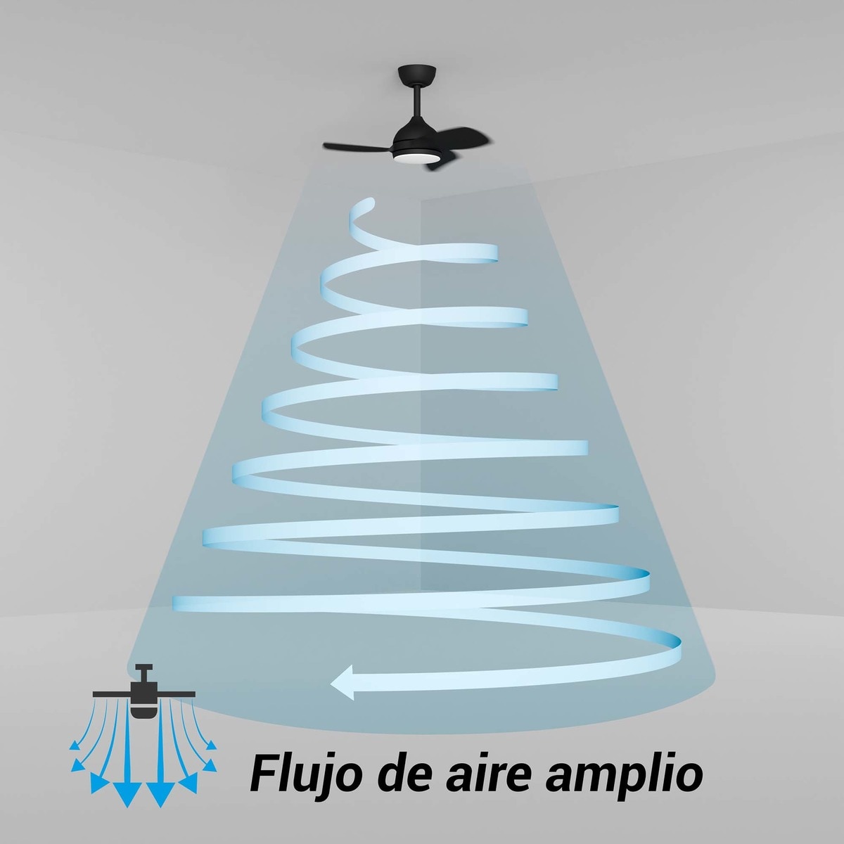 Ventoinha de Teto com Luz LED e Motor DC Son Bou Madeira Escura Madeira escura-7