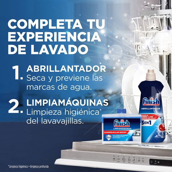 detergente lavavajillas Powerball Quantum Limpieza y Brillo Potentes limón bolsa 20 pastillas