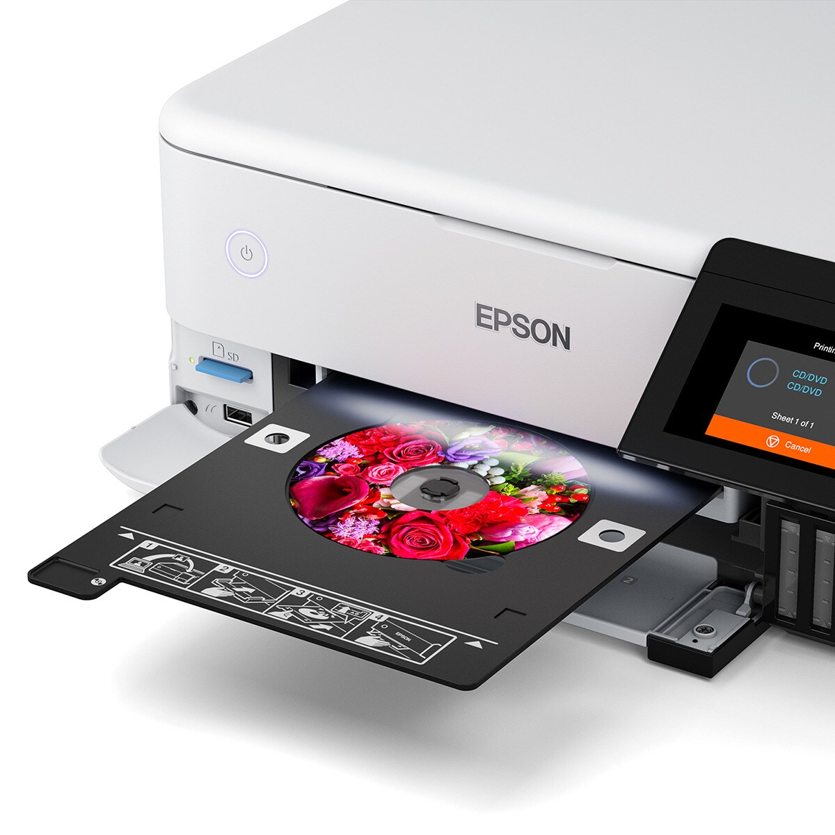 Impresora Multifunción rellenable tinta Epson EcoTank ET-8500 Wi-Fi Blanco-6