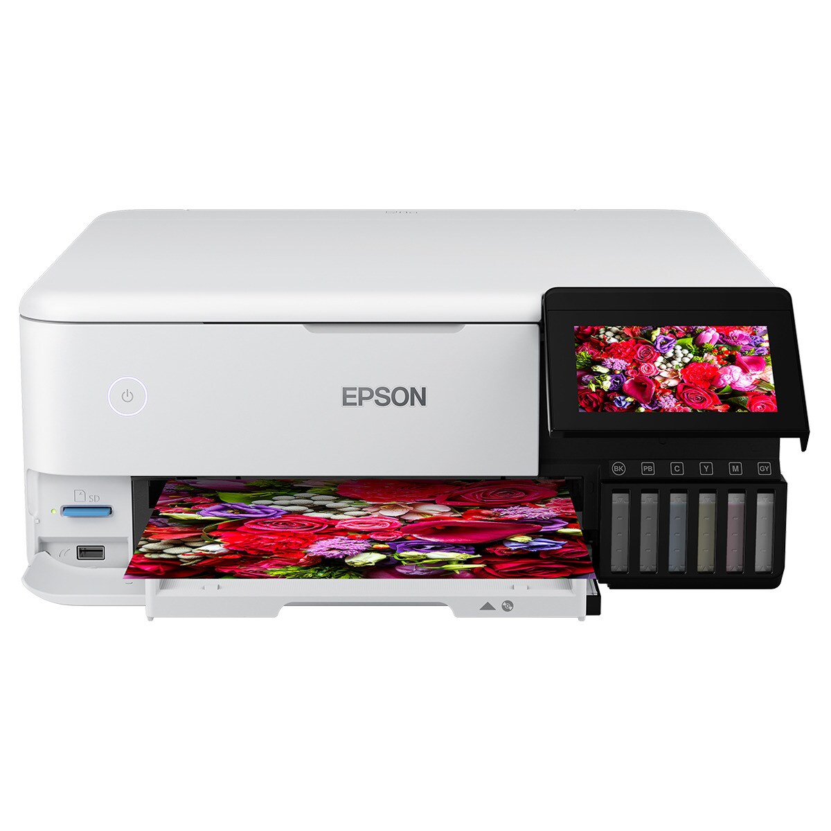 Impresora Multifunción rellenable tinta Epson EcoTank ET-8500 Wi-Fi Blanco-1