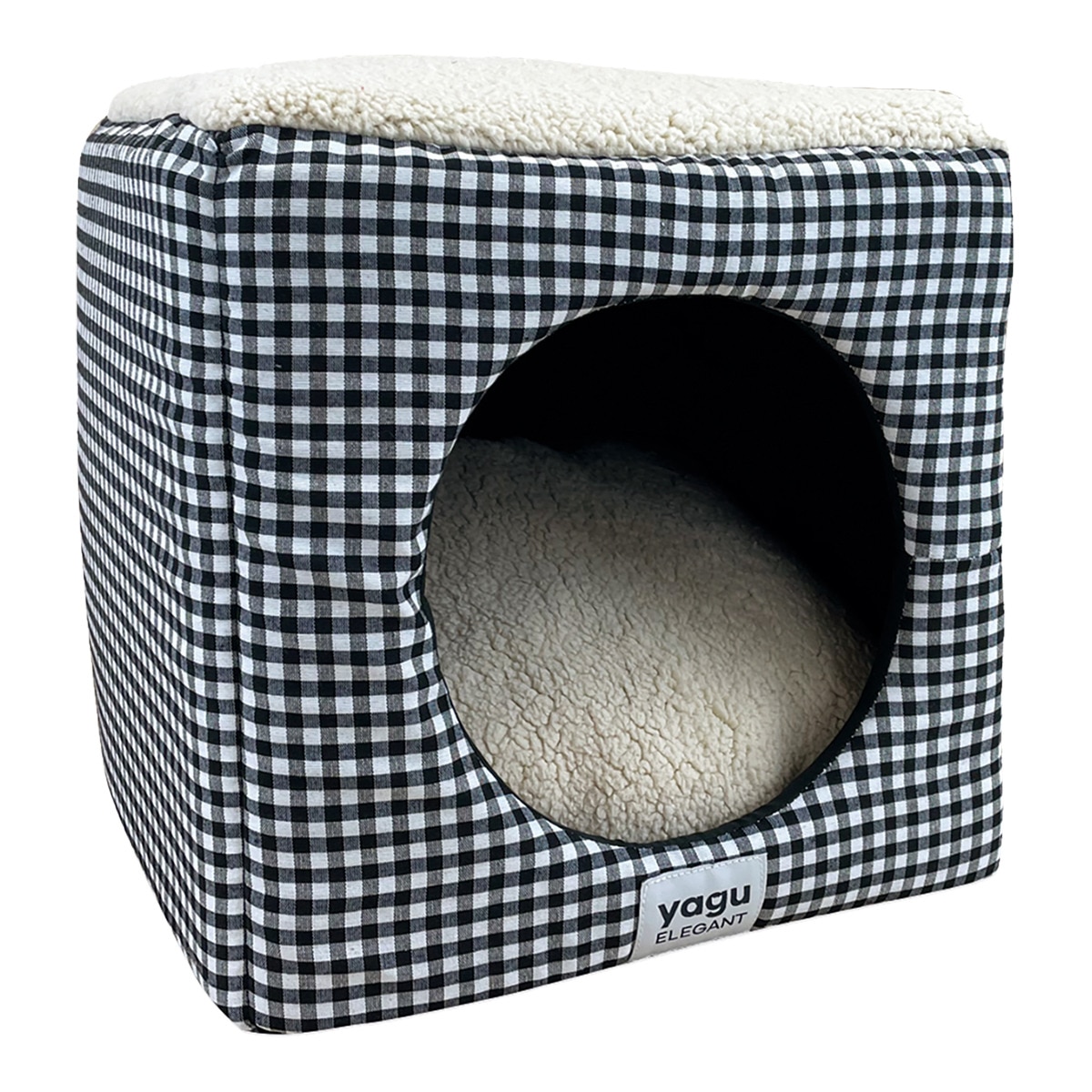 Imagen 0 de Cubo Yagu para gatos y perros pequeños cuadros Vichy