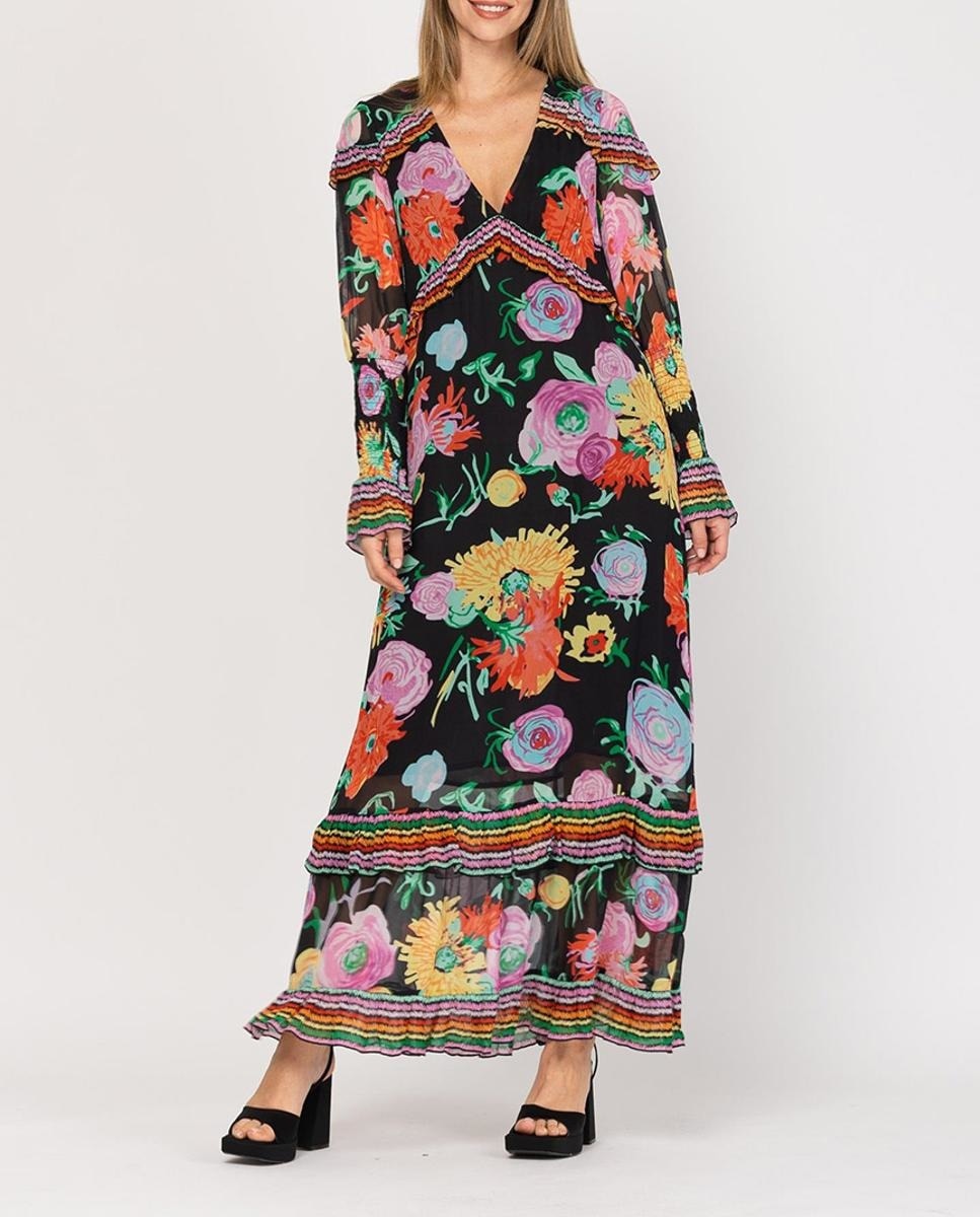 Vestido largo con estampado — oferta en Primeriti