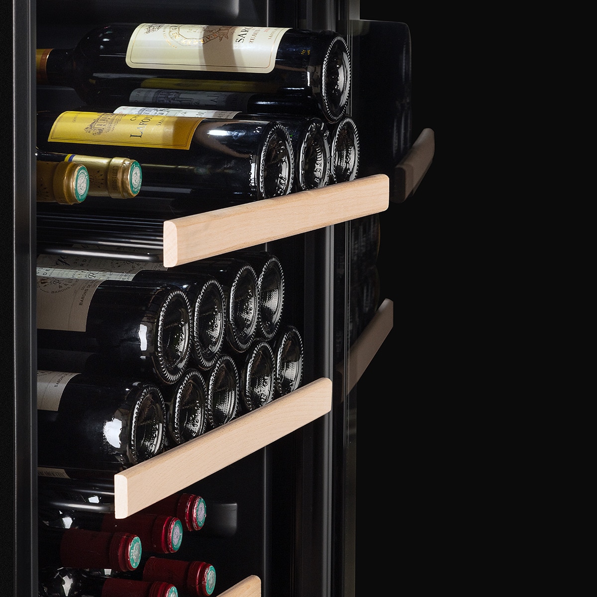 Vinoteca La Sommeliére para 121 botellas - LS117BLACK Negro-4