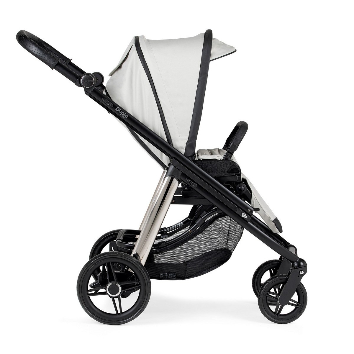 Carrinho de Gémeos Dupla Compact KO332 Chassi Misto Bébécar Cinzento-5